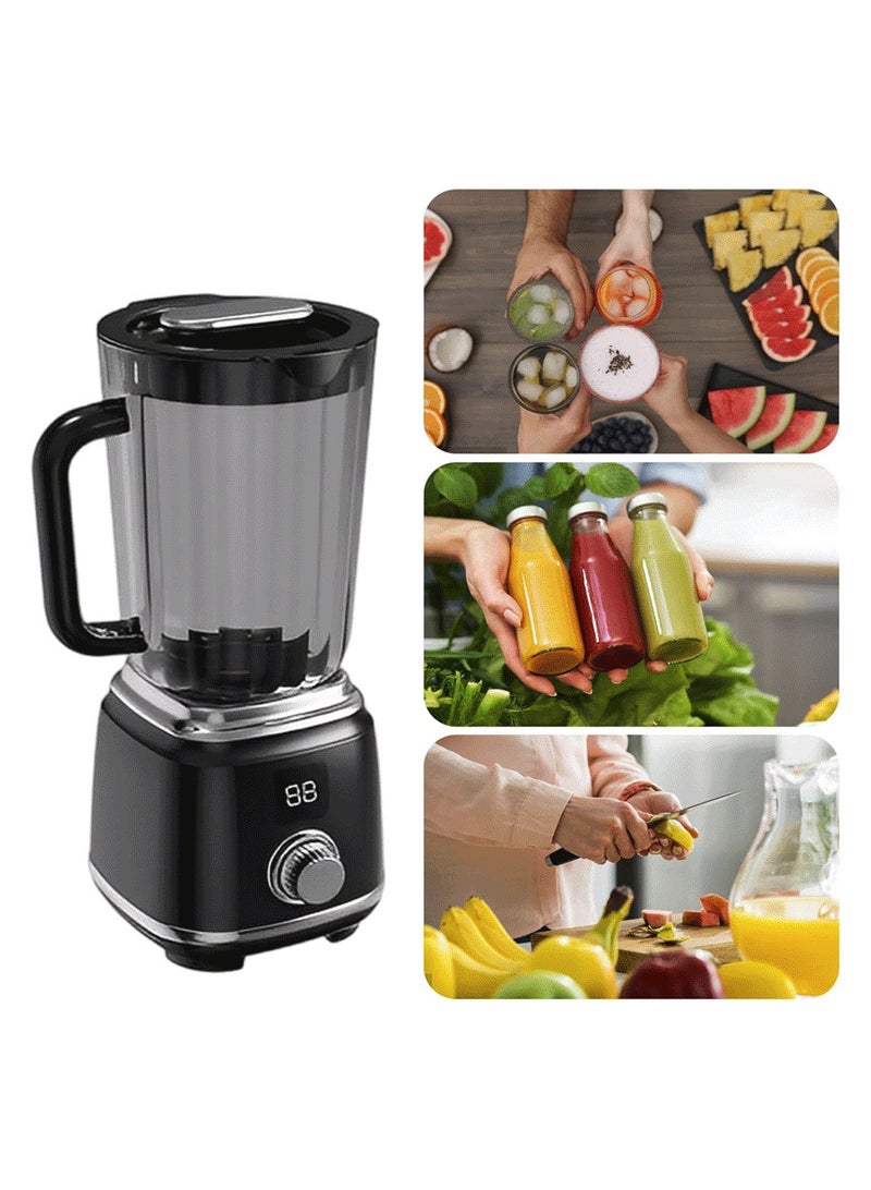 Yuwell Rechargeable Citrus Juicer With LED Display 600ML Portable Electric Juicer, Knob Control USB Juicer Blender 50W Dual Speed Fast & Slow, 3000mAh Battery Fruit & Vegetable Juicer Machine for Orange Lemon Kitchen Home Appliance Black - Image 1